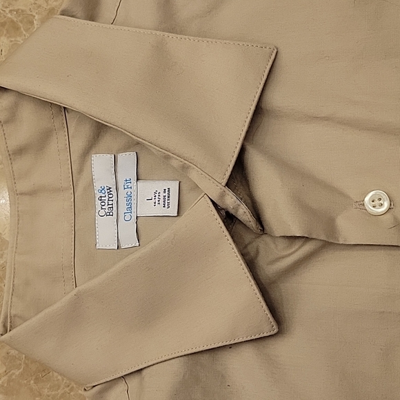 Croft & Barrow Classic Fit Button-down Shirt, 16-16-1/2; 34/35 - Picture 3 of 12